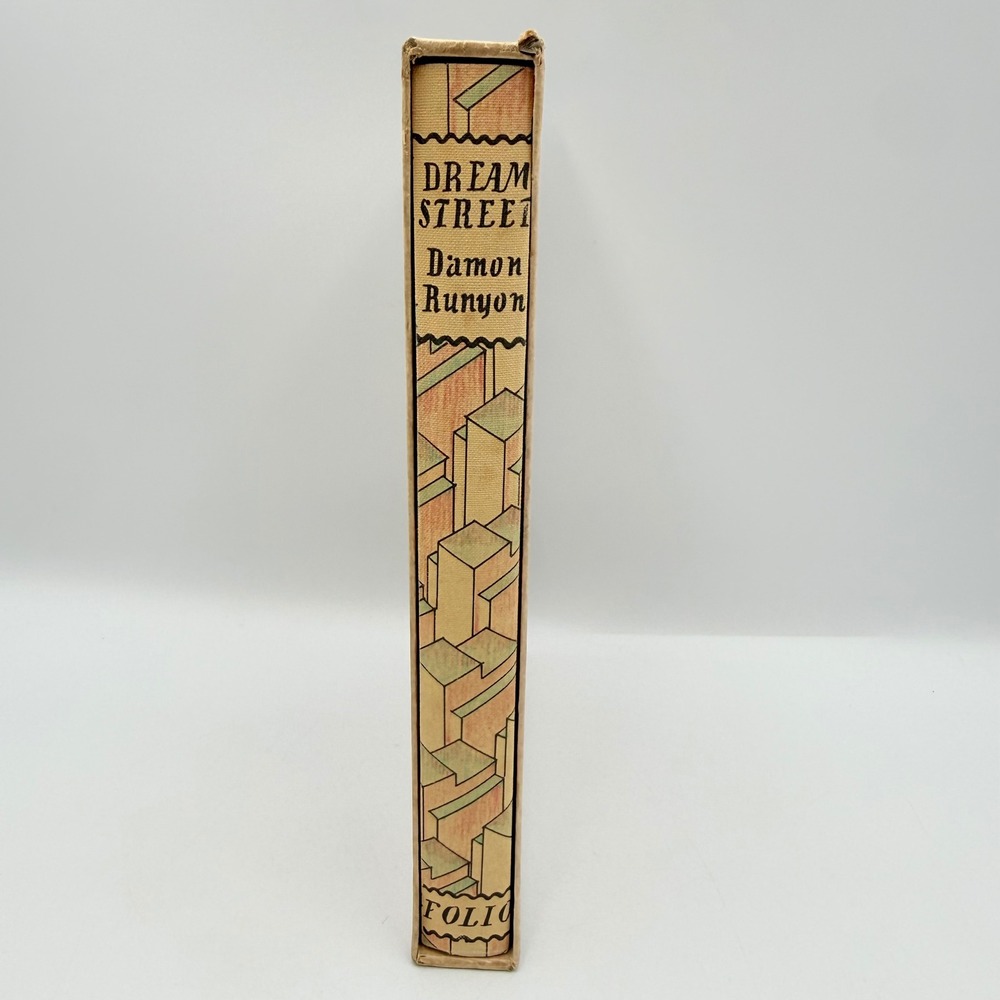 Damon Runyon Dream Street Folio Society 1989 Hardcover Book with Slipcase